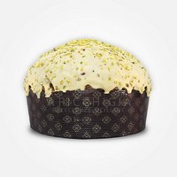 photo A' Ricchigia - Homemade Panettone Covered with Chocolate and Grain Pistachios - 750 gr 1